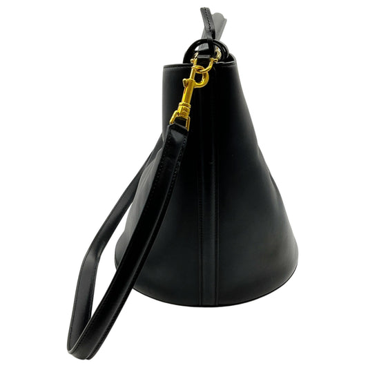 Celine Black Leather Bucket 16 Bag