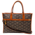 Load image into Gallery viewer, Versace Black / Brown La Greca Signature Monogram Canvas & Leather Tote Bag
