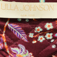 Load image into Gallery viewer, Ulla Johnson Burgundy Multi Heliotrope Floral Print Quilted Silk Anika Jacket
