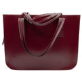 Load image into Gallery viewer, Chanel Vintage Burgundy Leather Shopper Tote
