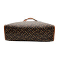 Load image into Gallery viewer, Versace Black / Brown La Greca Signature Monogram Canvas & Leather Tote Bag
