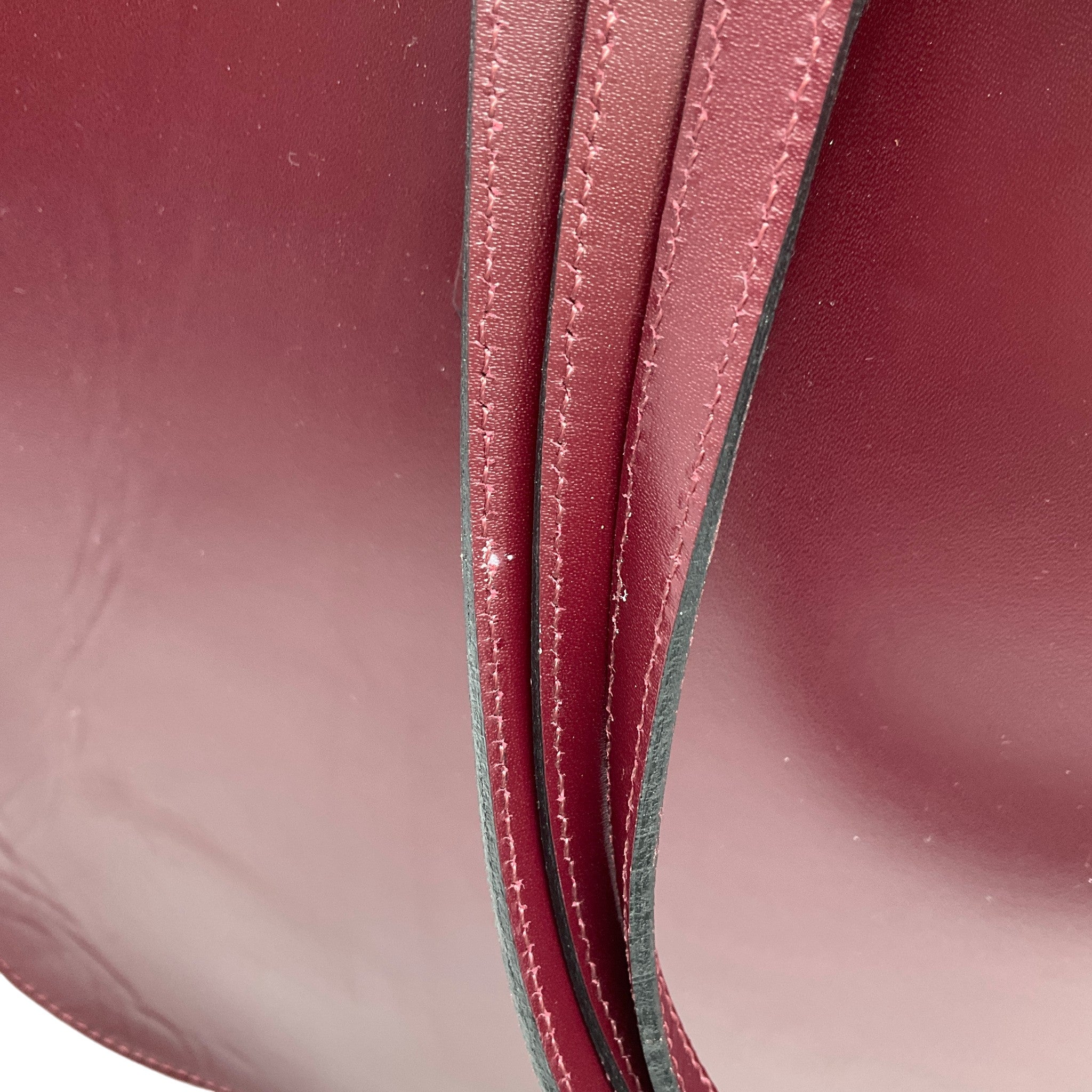 Chanel Vintage Burgundy Leather Shopper Tote