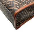 Load image into Gallery viewer, Versace Black / Brown La Greca Signature Monogram Canvas & Leather Tote Bag
