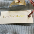 Load image into Gallery viewer, LoveShackFancy Seashell Blue Ruffled Cashmere Knit Bedine Dress
