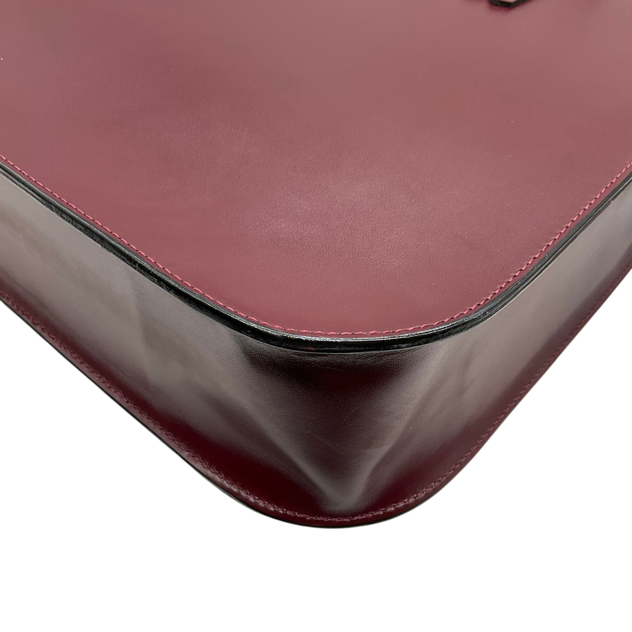 Chanel Vintage Burgundy Leather Shopper Tote