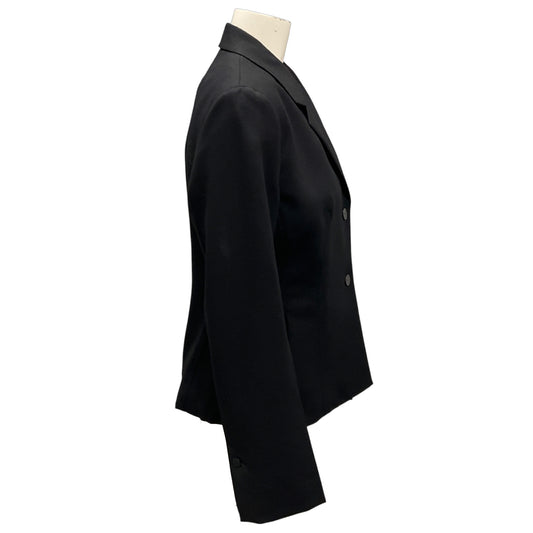 Ferragamo Black Tailored Two Way Wool Suit Jacket