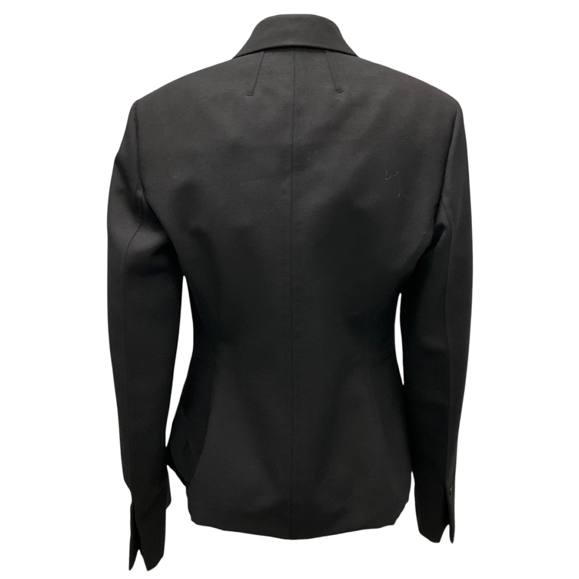 Ferragamo Black Tailored Two Way Wool Suit Jacket