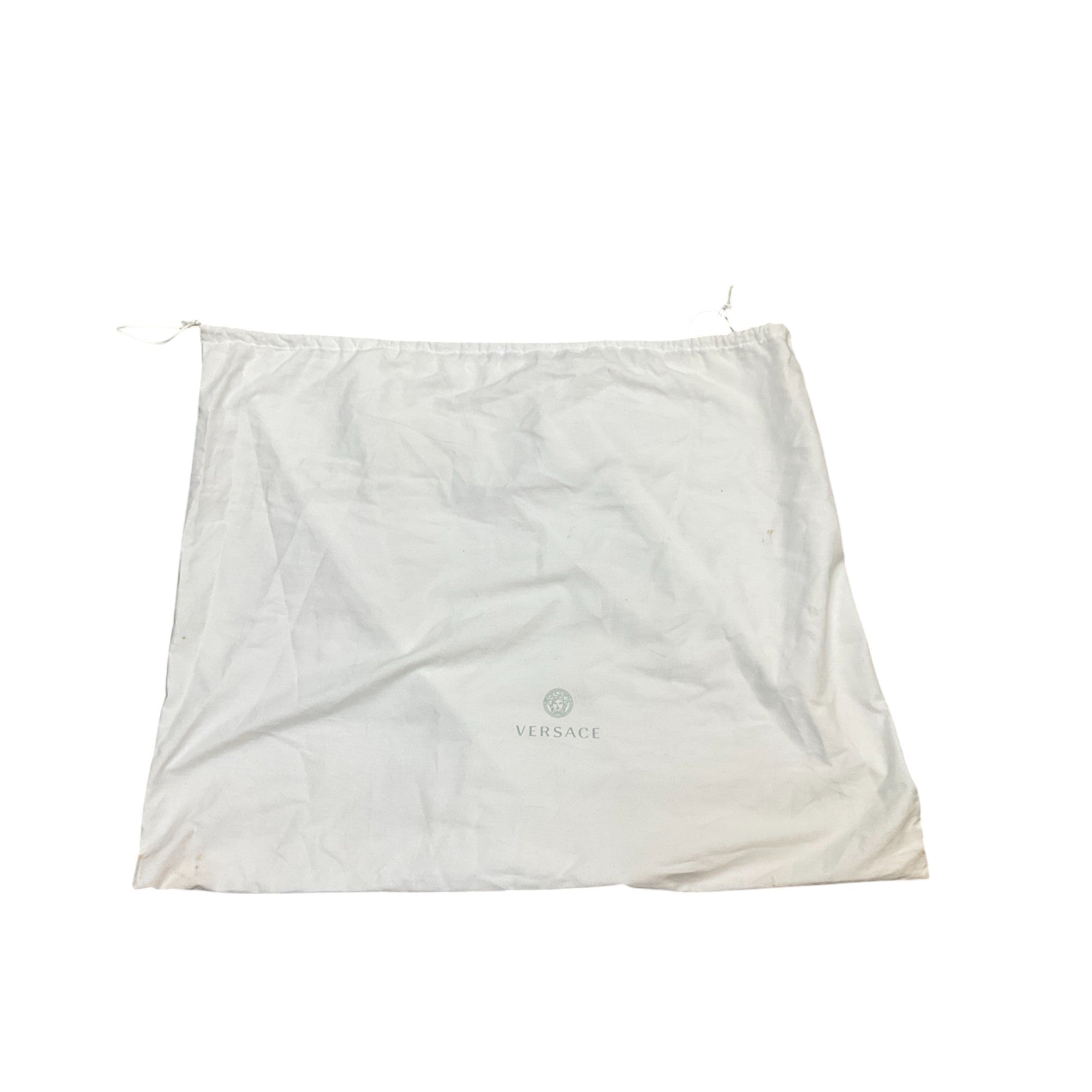 Versace Black / Brown La Greca Signature Monogram Canvas & Leather Tote Bag