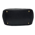Load image into Gallery viewer, Chanel Vintage Black Quilted Caviar Leather CC Logo Embossed Small Tote Handbag with Gold Hardware
