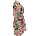 Load image into Gallery viewer, Chufy Beige / Olive Multi Print Dress with Tie Waist
