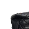 Load image into Gallery viewer, Chanel Vintage Black Quilted Caviar Leather CC Logo Embossed Small Tote Handbag with Gold Hardware
