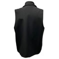 Load image into Gallery viewer, Ferragamo Black Tailored Scarf Detail Wool Vest
