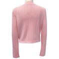 Load image into Gallery viewer, Balmain Pink Ribbed Knit V Neck Cardigan with Gold Buttons
