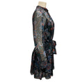 Load image into Gallery viewer, Veronica Beard Black Multi Bolade Printed Silk Georgette Dress
