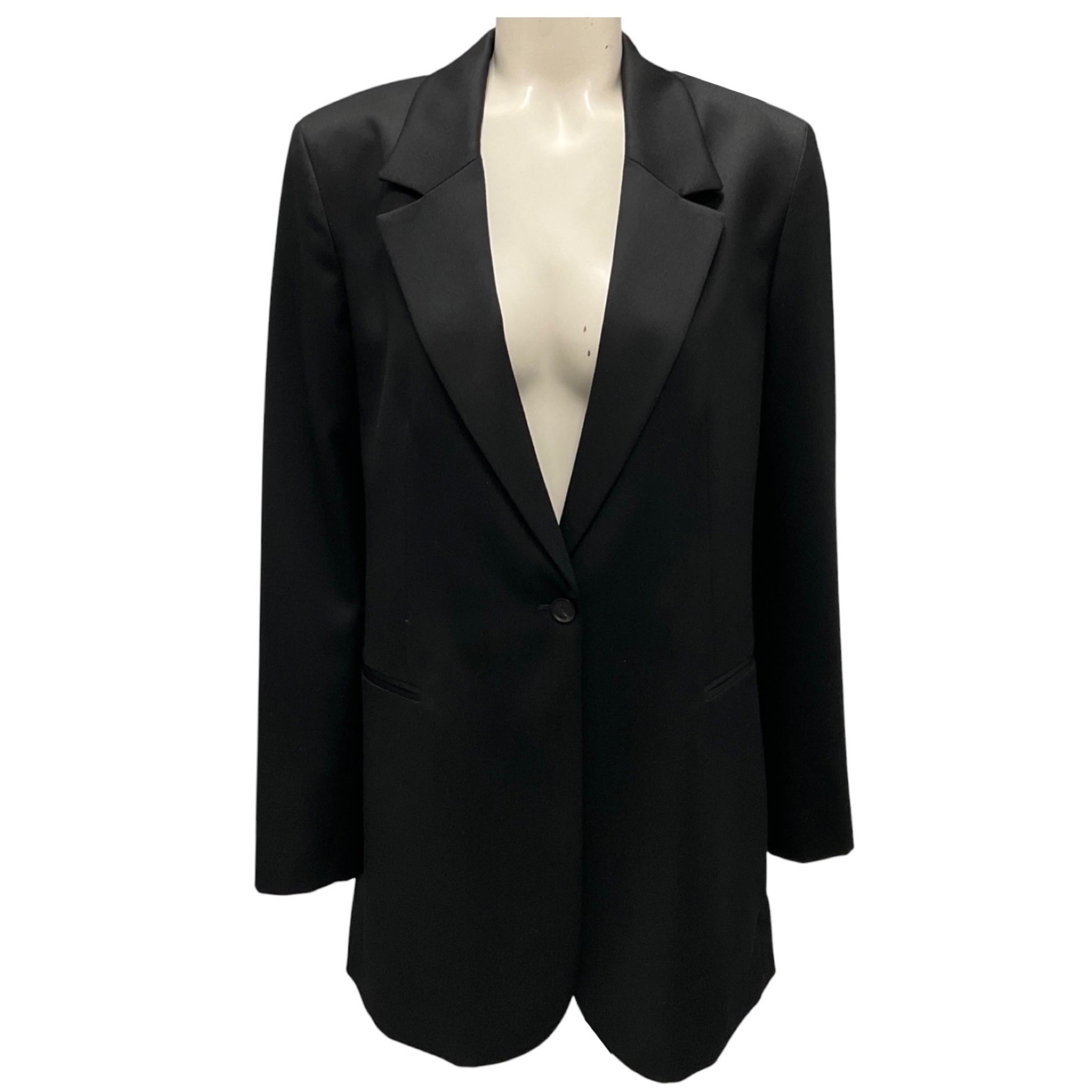 Fabiana Filippi Black Wool Twill Blazer