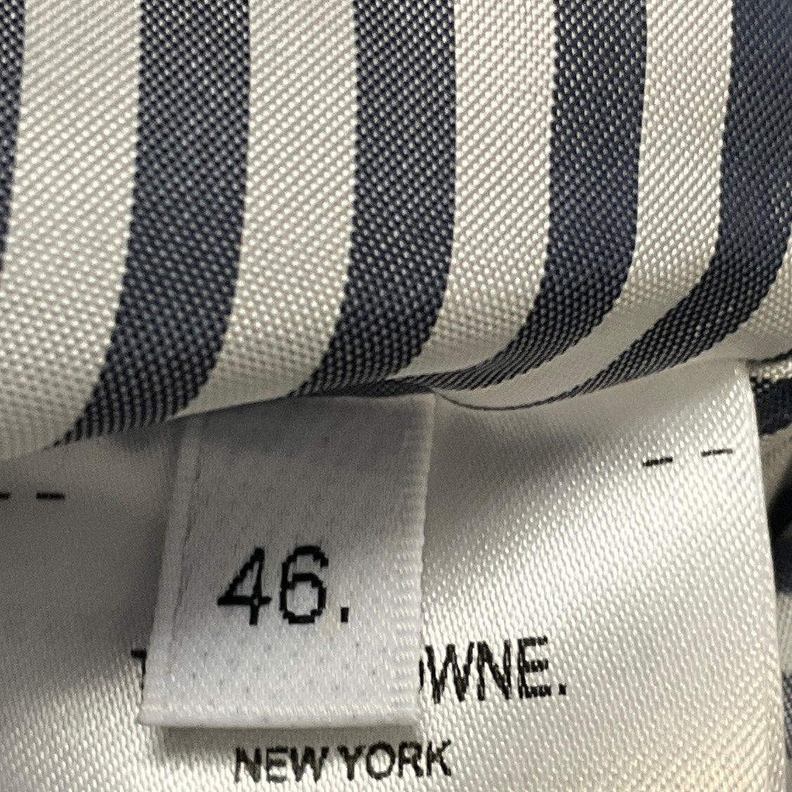 Thom Browne White / Black / Blue Check Wool Midi Classic Pleated Skirt