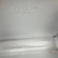 Load image into Gallery viewer, Chanel Black / Silver 2017 CC Logo Embellished Lucite Clutch Bag with Chain Strap
