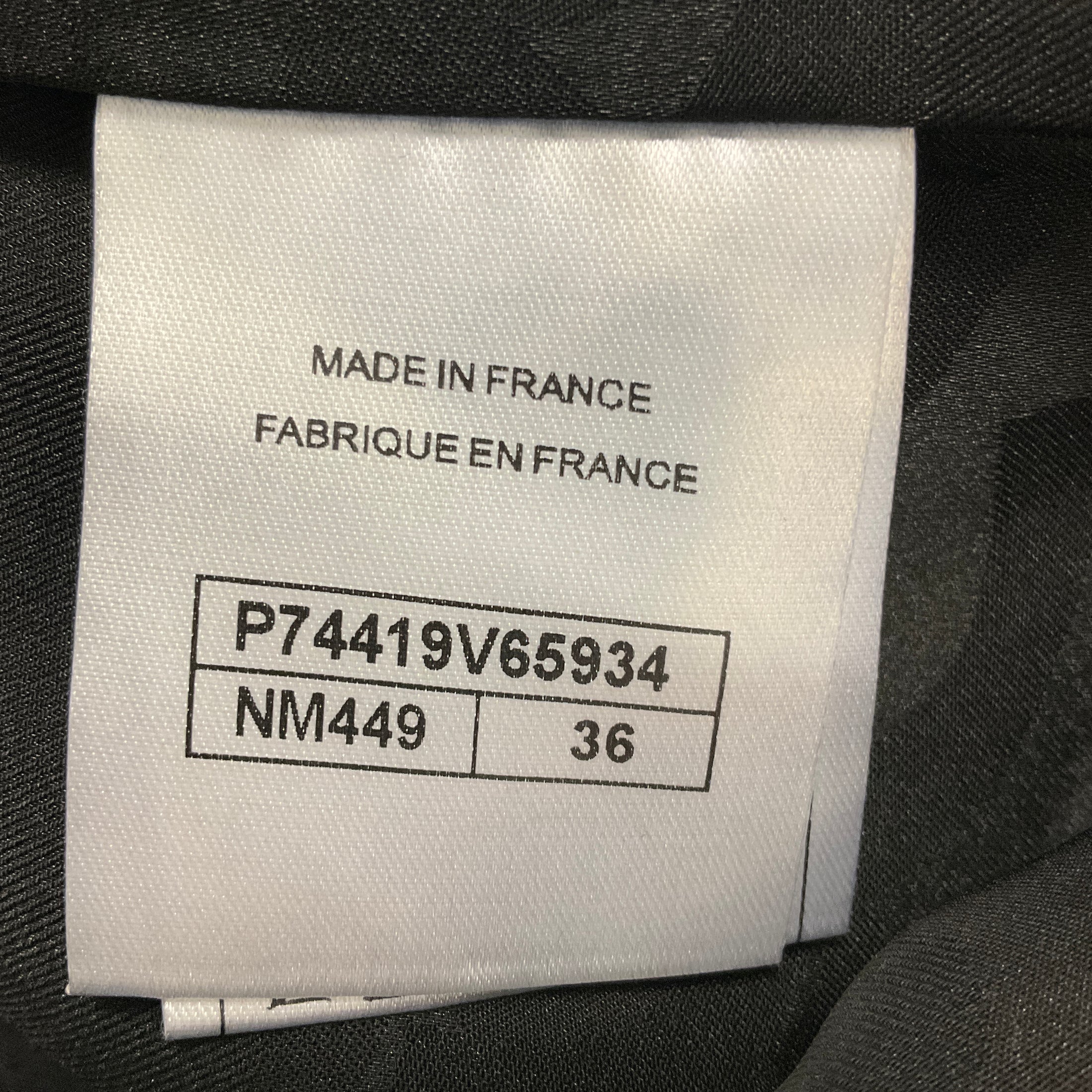 Chanel Black / White / Pink 2023 Pinstriped Wool and Linen Jacket with CC Logo Buttons