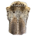 Load image into Gallery viewer, Oscar de la Renta Beige / Tan / Brown Patterned Cropped Lynx Fur Vest
