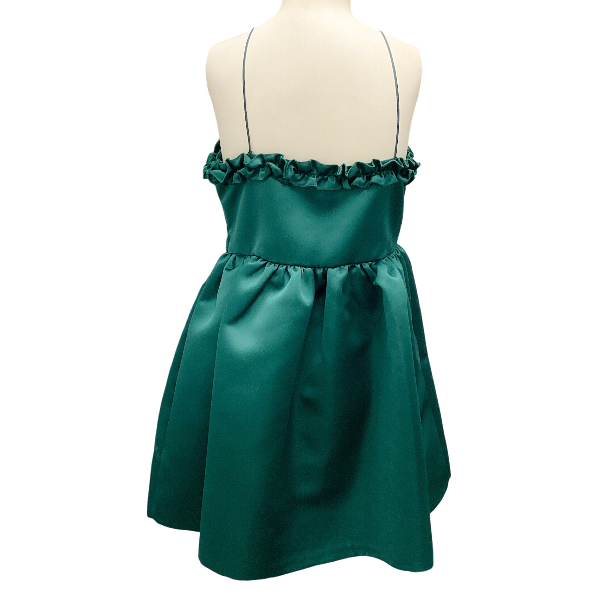 Vivetta Green Oslo Duchesse Mini Dress