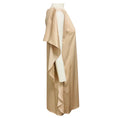 Load image into Gallery viewer, Stella McCartney Champagne Beige Desert Draped Back Sleeveless Dress

