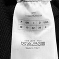 Load image into Gallery viewer, Christian Dior Black Ruffled Button Front Mid Length Wool Coat
