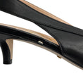 Load image into Gallery viewer, Gucci Black Leather Zumi Slingback Kitten Heel Pumps
