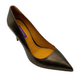 Load image into Gallery viewer, Ralph Lauren Collection Bronze Metallic Leather Pumps
