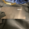 Load image into Gallery viewer, Versace Blue Multi Printed Velvet Blazer with Gold Medusa Buttons

