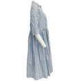 Load image into Gallery viewer, Casey Casey Blue / White Wide Striped Shirt Dress
