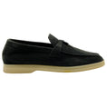 Load image into Gallery viewer, Loro Piana Black Suede Summer Charms Walk Loafers
