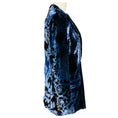 Load image into Gallery viewer, Versace Blue Multi Printed Velvet Blazer with Gold Medusa Buttons
