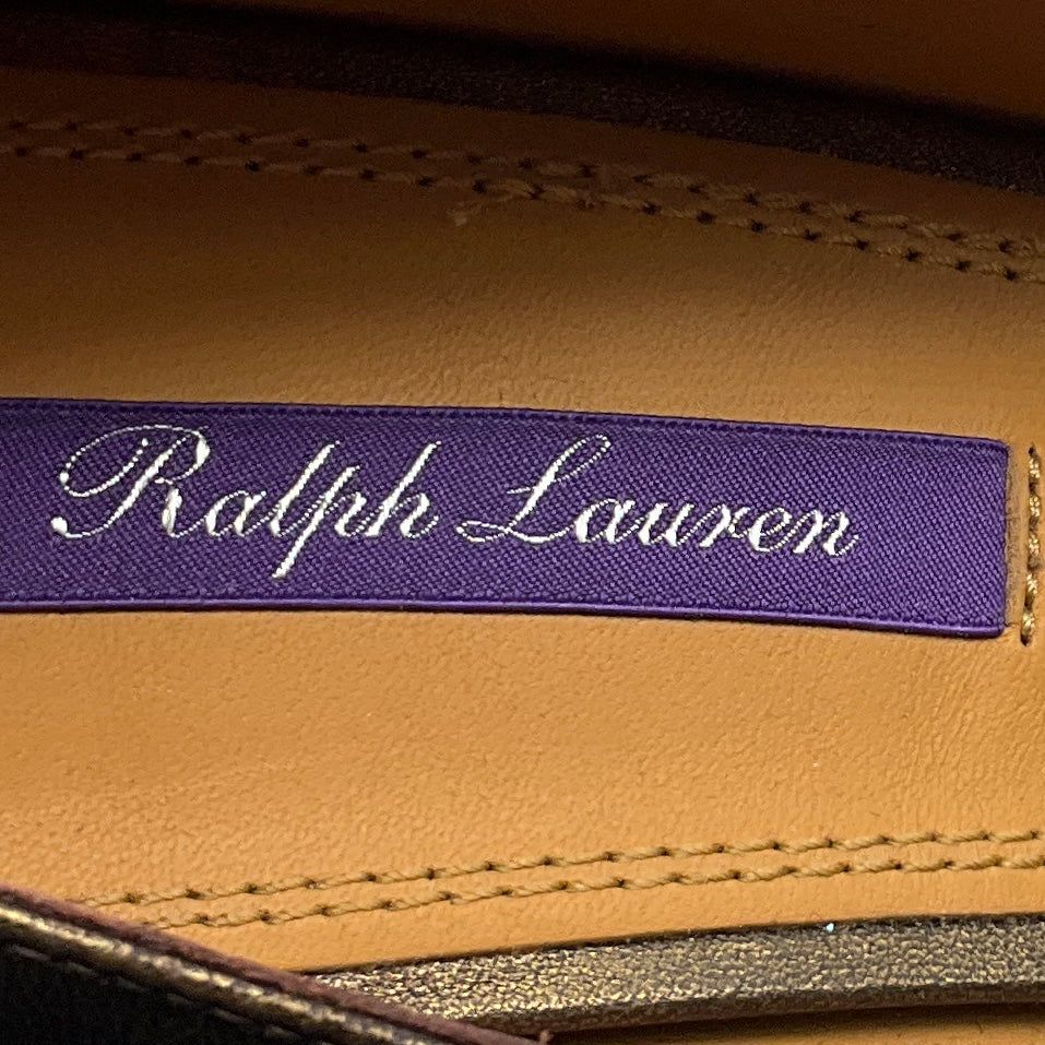 Ralph Lauren Collection Bronze Metallic Leather Pumps