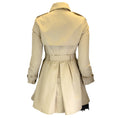 Load image into Gallery viewer, RED Valentino Beige / Black Lace Trimmed Belted Double Breasted Cotton Trench Coat
