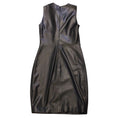 Load image into Gallery viewer, Gucci Black Silk Lined Sleeveless Genuine Lambskin Leather Dress
