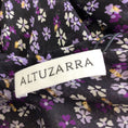 Load image into Gallery viewer, Altuzarra Black / Purple Multi Floral Printed Silk Blouse
