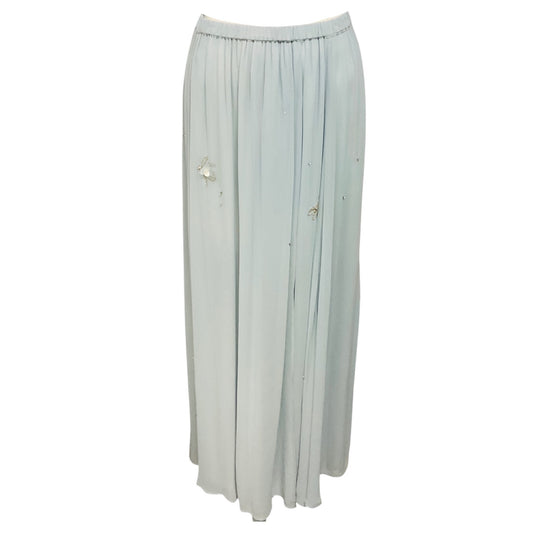 forte_forte Light Blue Nebbiolina Carousel des Sylphes Embroidery Maxi Skirt