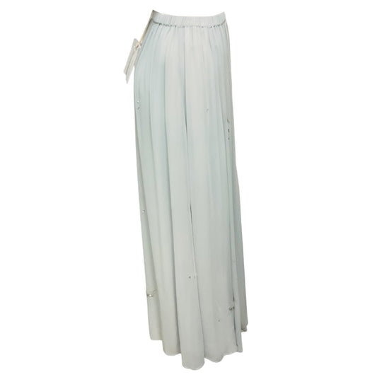 forte_forte Light Blue Nebbiolina Carousel des Sylphes Embroidery Maxi Skirt