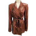 Load image into Gallery viewer, L'Agence Bronze Jordana Belted Wrap Blazer
