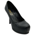 Load image into Gallery viewer, Saint Laurent Black Embossed Leather Tribtoo Platform Pumps

