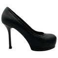 Load image into Gallery viewer, Saint Laurent Black Embossed Leather Tribtoo Platform Pumps
