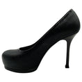 Load image into Gallery viewer, Saint Laurent Black Embossed Leather Tribtoo Platform Pumps
