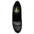 Load image into Gallery viewer, Saint Laurent Black Embossed Leather Tribtoo Platform Pumps
