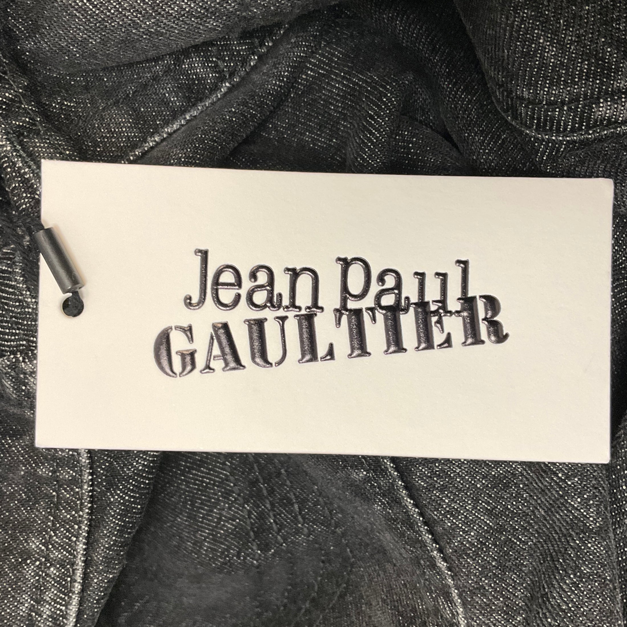 Jean Paul Gaultier Black Denim Front Zipped Trouser Jeans