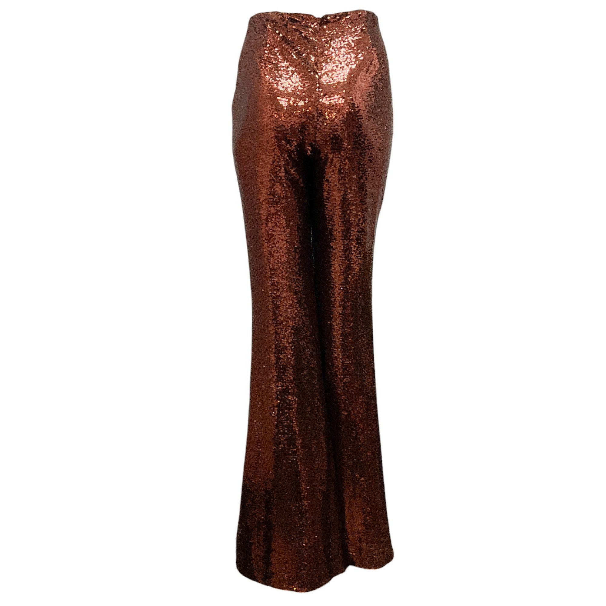 L'Agence Bronze Honor Sequined Flared Pant