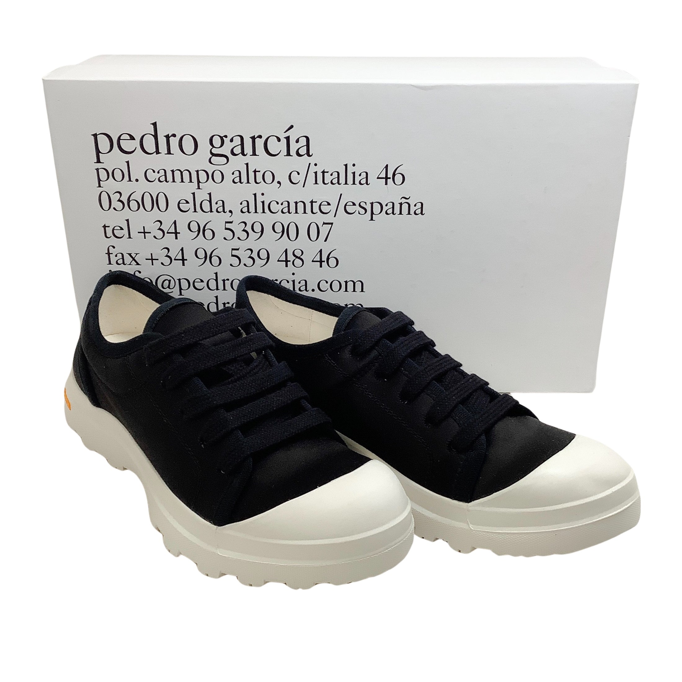 Pedro Garcia Black Satin Valeria Sneakers