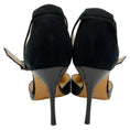 Load image into Gallery viewer, Manolo Blahnik Black Suede / Snakeskin Pumps with Ankle Strap
