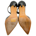 Load image into Gallery viewer, Manolo Blahnik Black Suede / Snakeskin Pumps with Ankle Strap
