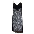 Load image into Gallery viewer, Paco Rabanne Black / White Sleeveless Lace Midi Dress
