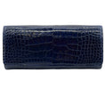 Load image into Gallery viewer, Kwanpen Navy Blue Alligator Continental Wallet

